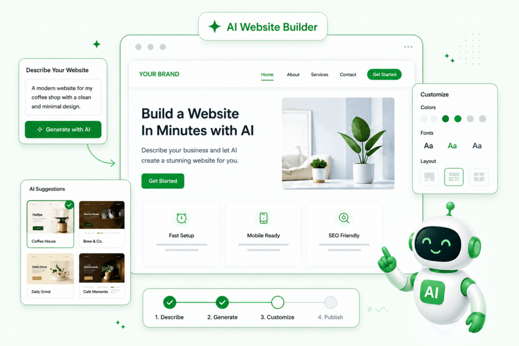hostlaza ai website builder home